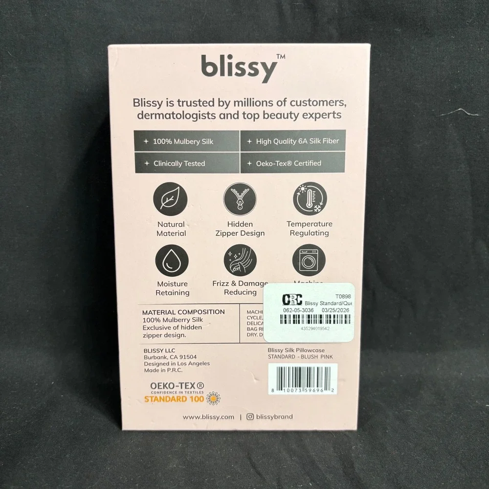 Blissy Pillowcase - Blush